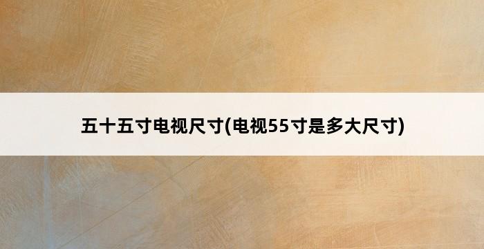 五十五寸电视尺寸(电视55寸是多大尺寸) 